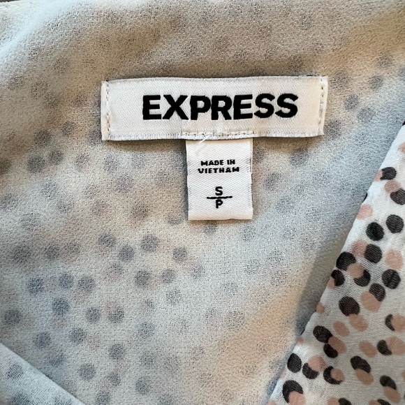 Express - Printed Ruffle Wrap Tie Cami - Picture 4 of 4